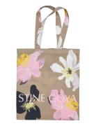 2285 Tote Bags, Cotton Tote Beige STINE GOYA