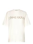 2243 Light Jersey, Short Sleeve T-S White STINE GOYA