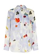 2263 Dry Viscose, Long Sleeve Shirt Blue STINE GOYA