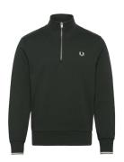 Half Zip Sweatshirt Green Fred Perry