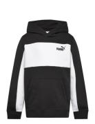 Ess Block Small Logo Hoodie Fl B Black PUMA
