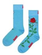 Rose Sock Blue Happy Socks