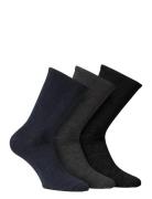 Knitted Merino Socks In 3-Pack Patterned Alpacasocks&Co