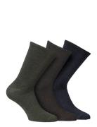 Knitted Merino Socks In 3-Pack Patterned Alpacasocks&Co
