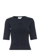 Gzdrew Washed Logo Top Black Gestuz