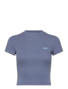 Tjw Slim Sh Script Tee Blue Tommy Jeans