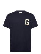 G Badge Ss T-Shirt Navy GANT