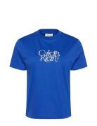 Ss Fitted Script Calvin Klein Te Blue Calvin Klein Jeans