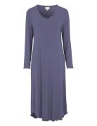Nightdress Long Sleeve Purple Damella Of Sweden