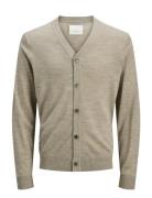 Jprblamerino Knit V-Neck Cardigan Beige Jack & J S