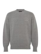 Script Knitted Crew Neck Grey Lyle & Scott