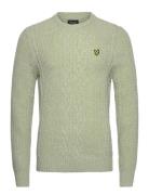 Ribbed Cable Knit Jumper Green Lyle & Scott