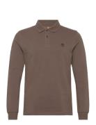 Ls Millers River Pique Polo Brown Timberland