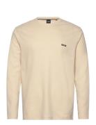 Waffle Ls-Shirt Beige BOSS