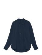 Vmmelaney Queeny Ls Shirt Wvn Noos Navy Vero Moda