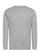 Basic O-Neck Stretch Tee L/S Grey Lindbergh