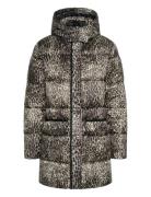 Crgaiagro Midi Printed Jacket Grey Cream