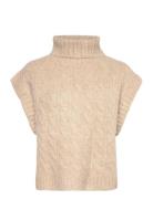 Fresnoll Knit Vest Sl Beige Lollys Laundry