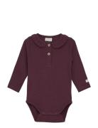 Body Ls Rib Purple Fixoni