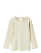 Nmfosanne Ls Slim Top Lil Cream Lil'Atelier