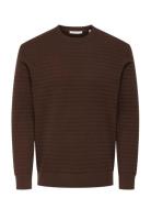 Onsberry Reg 12 Ls Crew Knit Frml Noos Burgundy ONLY & SONS