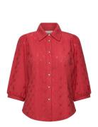 Blouse From Freequent In A Light Material With A Floral Hole Pattern. ...