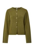 Pcfarie Ls O-Neck Split Knit D2D Fsy Khaki Pieces