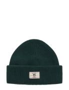 Cotton Blend Ribbed Beanie Green GANT
