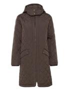 Crarwen Jacket W. Hood Brown Cream