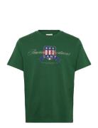 Graphic Ss T-Shirt Green GANT