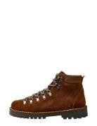 Slhalfred Suede Hiking Boot Brown Selected