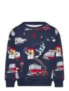 Sweatshirt Sos Aop Navy Lindex