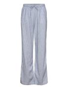Trousers Linen Blend Blue Lindex