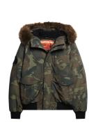 Everest Hooded Puffer Bomber Patterned Superdry