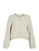 Vifoli O-Neck L/S Button Knit Cardigan Cream Vila