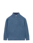Perkins-Neck Sweater Blue Mango