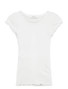 Rwbaybay Ss Regular T-Shirt White Rosemunde