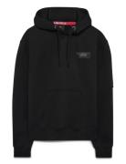 Back Print Hoodie Black Alpha Industries