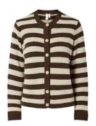Yassironi Ls Knit Cardigan S. Noos Brown YAS