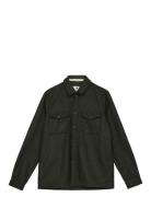 Akoscar Wool Overshirt Khaki Anerkjendt