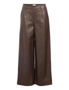 Objmelba Lisa Wide Coated Pant Noos Brown Object