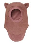 Balaclava Ears Wool Pink Huttelihut