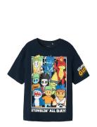 Nkmstuff Stumbelg Ss Nreg Top Box Sky Navy Name It