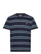 S/S Multi Stripe Tee Navy Original Penguin
