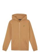 Zip Through Hoodie Brown Lyle & Scott
