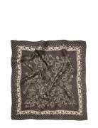 Dotted Flora Sia Scarf Brown Becksöndergaard