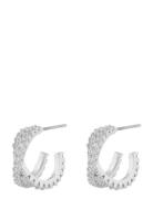 Fanny Double Oval Ear Silver SNÖ Of Sweden