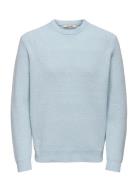 Onsjim Rlx Merino Crew Knit Blue ONLY & SONS
