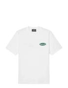 Cotton Jersey Big Logo Frode Tee White Mads Nørgaard