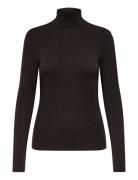 Onlsia L/S Roll Neck Top Box Jrs Brown ONLY